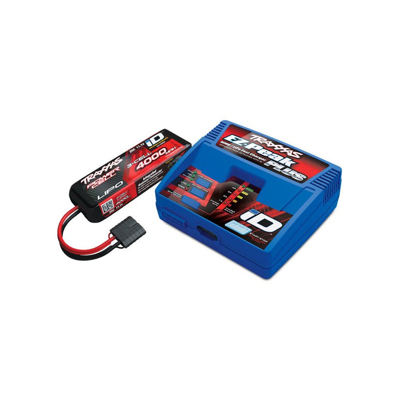 PACK CHARGEUR 2994G + 1 x LIPO 3S 4000MAH 2849X PRISE TRAXXAS