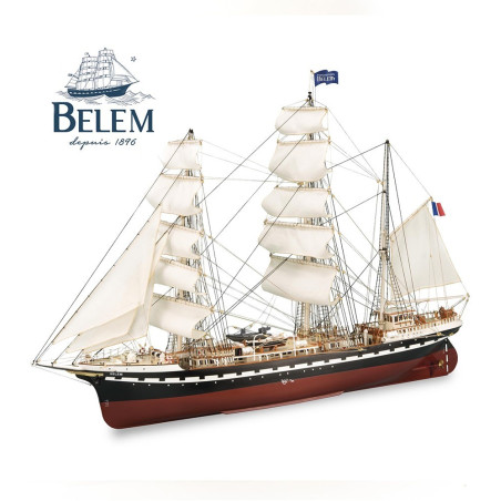 Maquette bois Le Belem