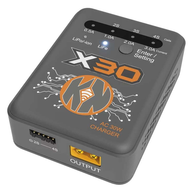 Multi-chargeur ultra rapide AC 30W LiPo - Li ion - LiFe Multi-chargeur ultra rapide AC 30W LiPo - Li ion - LiFe