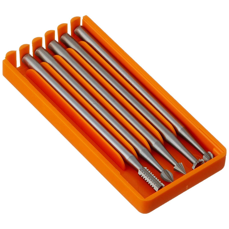 Wolintek 7 Pièce HSS 5 Flûte Jeu de Foret Fraise Bit de Vis à Bois  Chanfrein pour Diverses vis de Longueur par Simple Desserrer et Resserrer  la vis