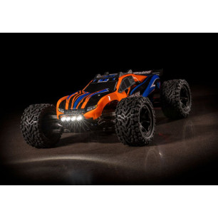 RUSTLER 4X4 BRUSHED LED AVEC ACCUS CHARGEUR ORANGE