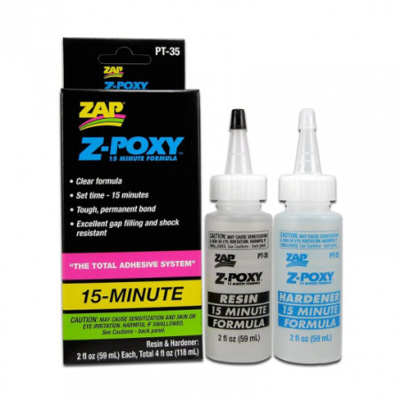 Colle pour maquette Z-POXY 15 MINUTES - 118ml