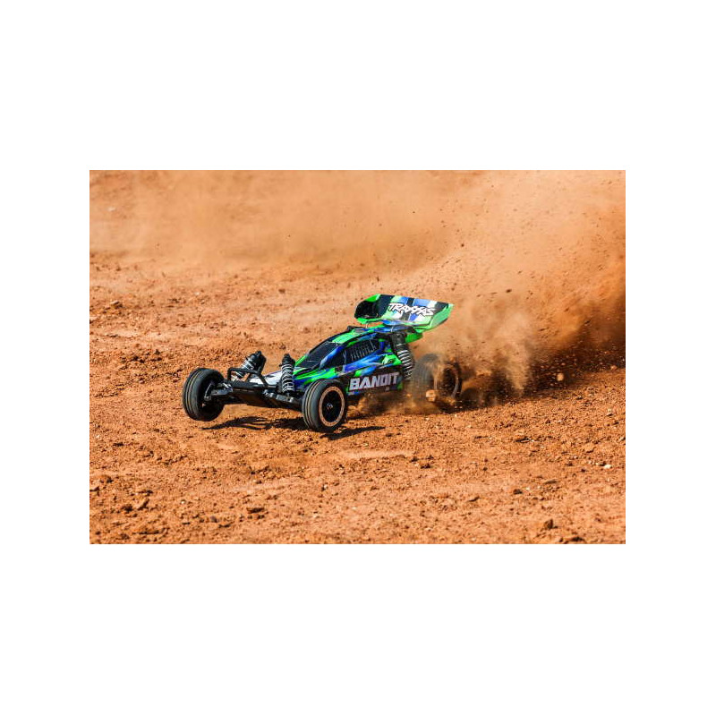 Bandit 4X2 Brushed vert + Led avec accus et chargeur